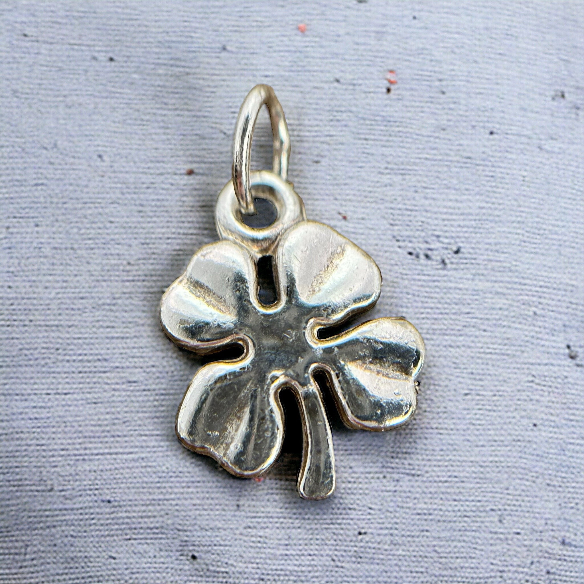 【SURGERY】l clover emblem necklace Shamrock Necklace 4 Four Leaf Clover Cubic Zirconia Jewelry
