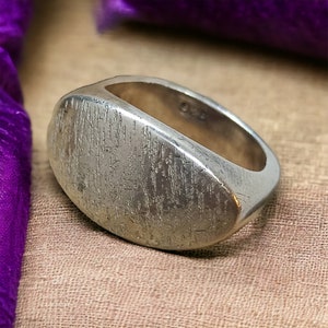 Vintage Ring 925 Silver Patina Size 55 17.5 mm Ladies Silver Ring Gift Rare Noble Exclusive Design Luxury Retro Timeless