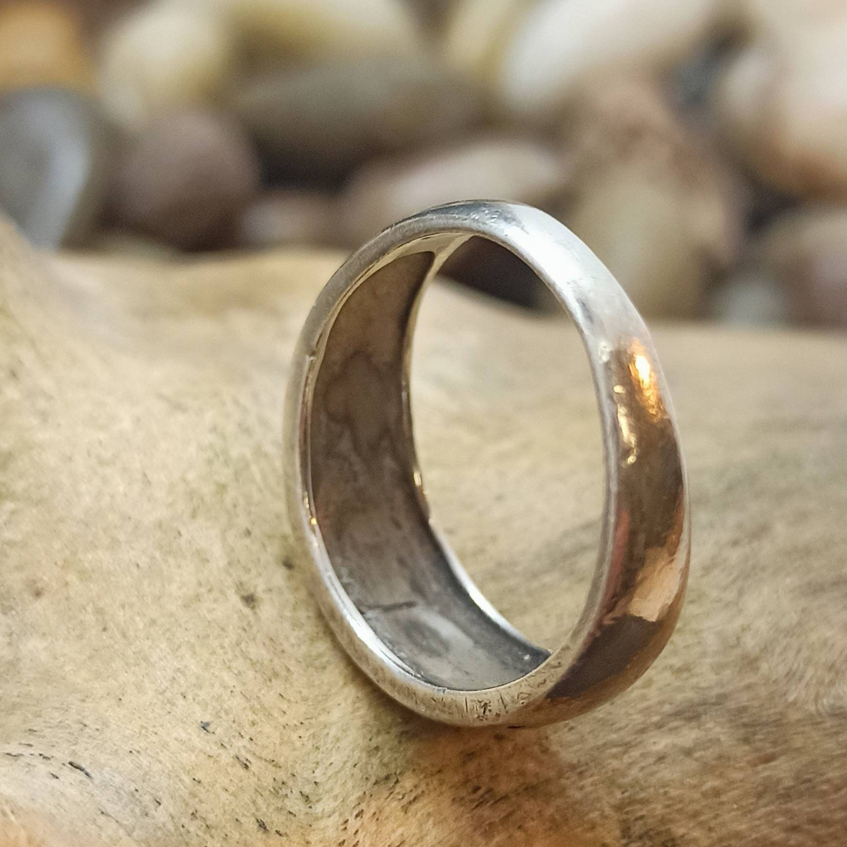 Bague Ancienne En Argent 925 Avec Brillant - Taille 51, Style Vintage Et Unique