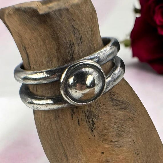 Bague Fantaisie Vintage Créateur – Taille 57 – Bijou Ancien à L'Usure Charmante