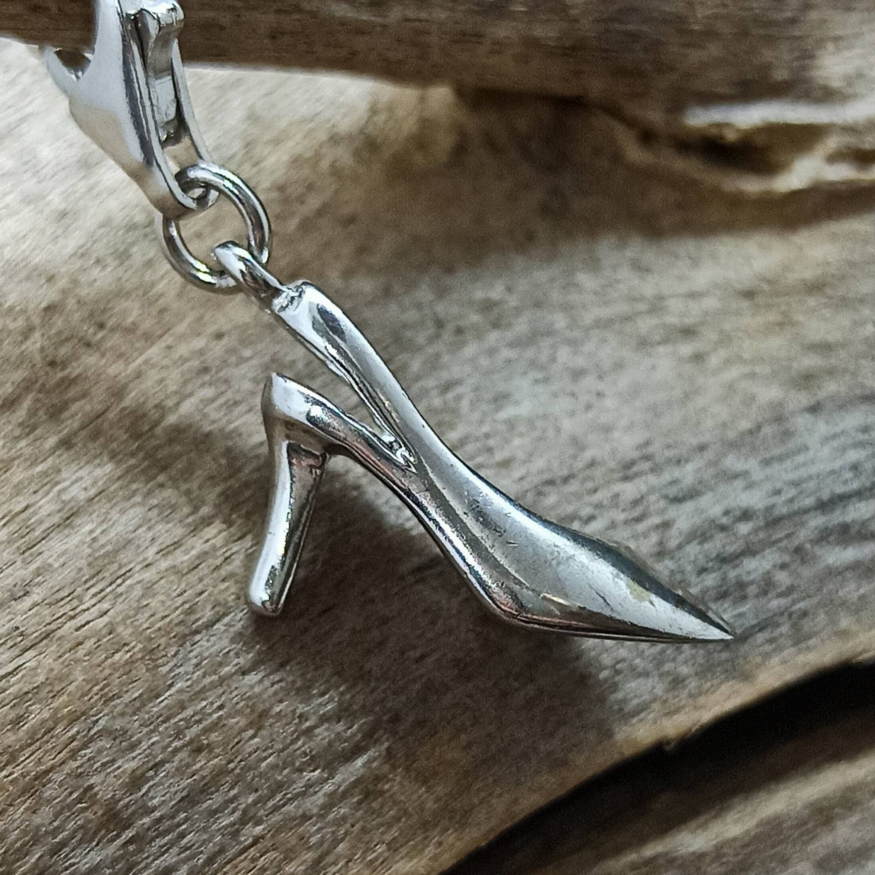 Charm High Heels 925 Silver 30 X 5 Mm Ladies Jewellery Vintage