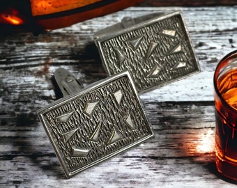 Design cufflinks 835 silver gentleman accessories vintage retro wedding jewelry women men patina classic anniversary luxury