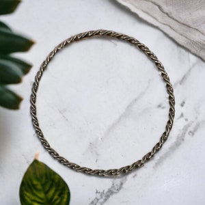 Bangle 835 silver 6.6 cm diameter 2.8 mm wide vintage ladies retro timeless eye-catcher bangle rare rarity luxury exclusive