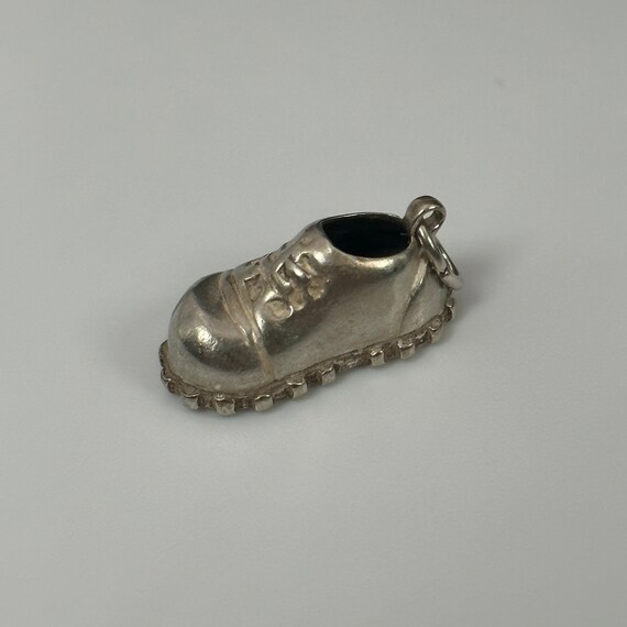 Old shoe chain pendant 835 silver 18 x 10 mm vint… - image 7