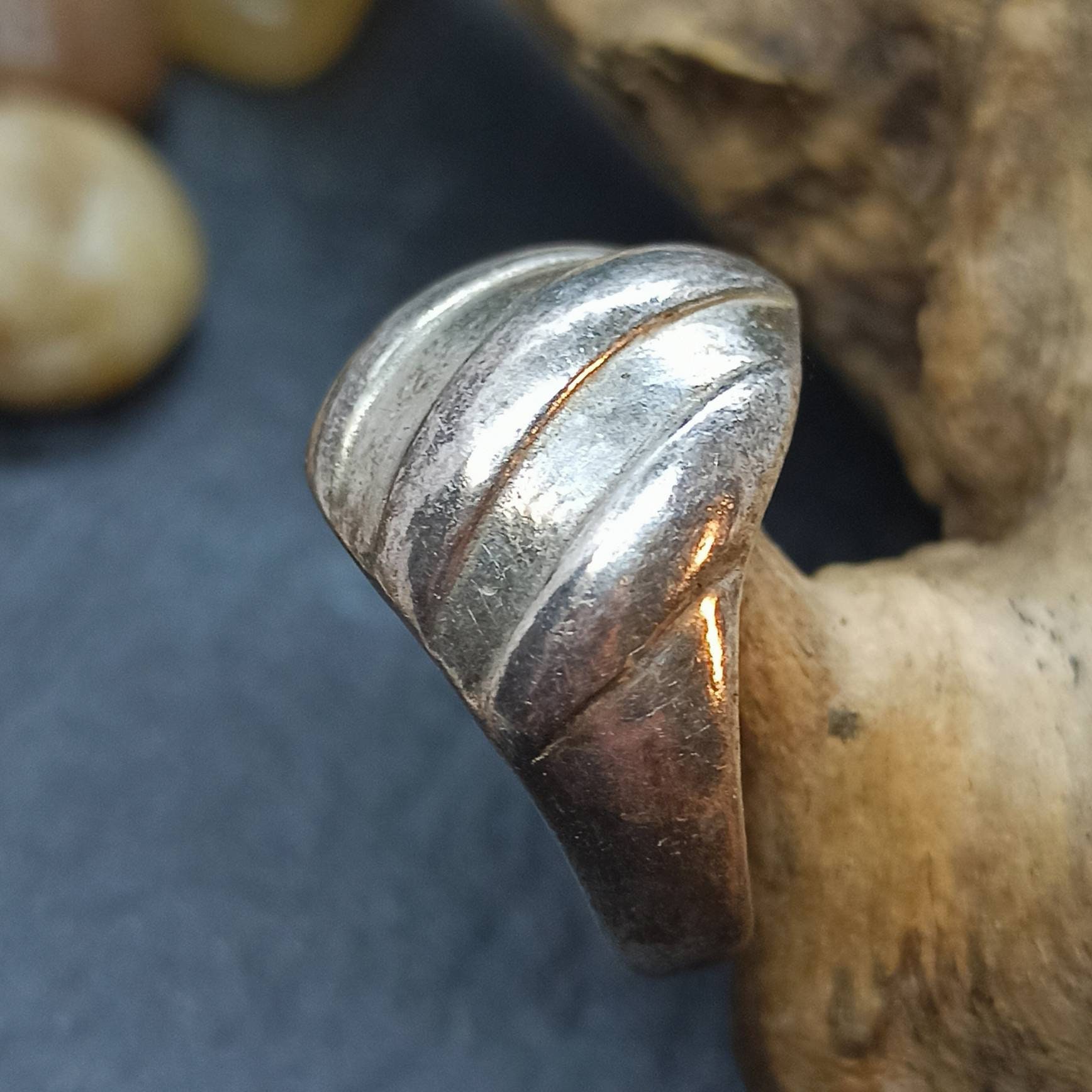 Bague Fantaisie Vintage - Taille 55 (environ 16.5) - Création Unique - Occasion Bon état