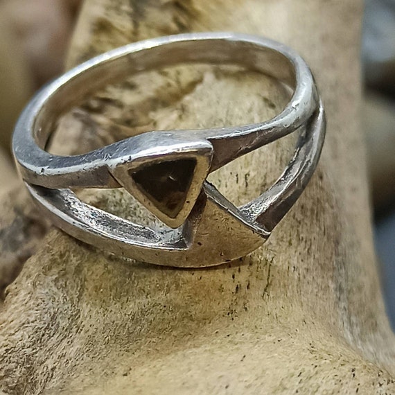 Bague Patinee 925 Argent 16.1 mm Gr. 51 Vintage Design Cadeau Bijoux Durables Femmes Bague En Argent Etsy France
