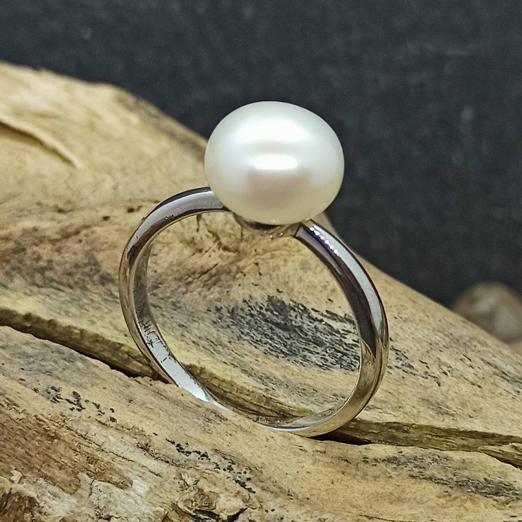 Pearl Silver Ring Natural Gemstone Handmade 925 Sterling Silver Ring In All  Size | eBay