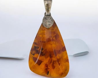 Large Chain Pendant 835 Silver Vintage Gift Patina Luxury 