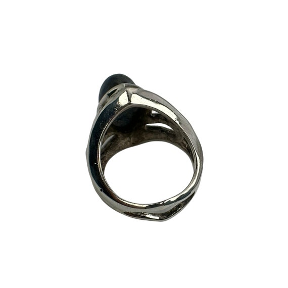 Art Deco Ring 925er Silber 18,1 Gr. 57 Lapislazul… - image 8