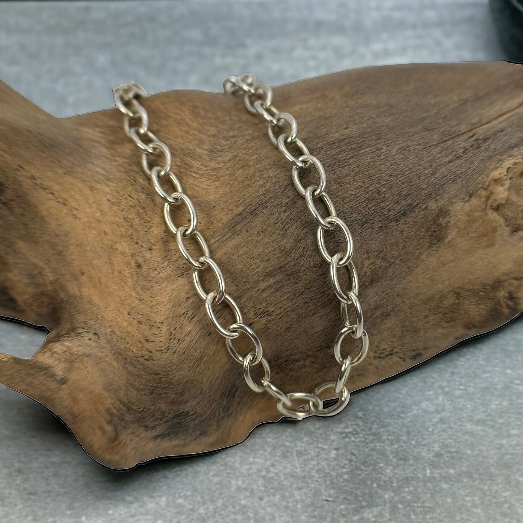 Buy Bracelet 925 Silver 19 Cm Vintage Patina Modern Gift Anchor  