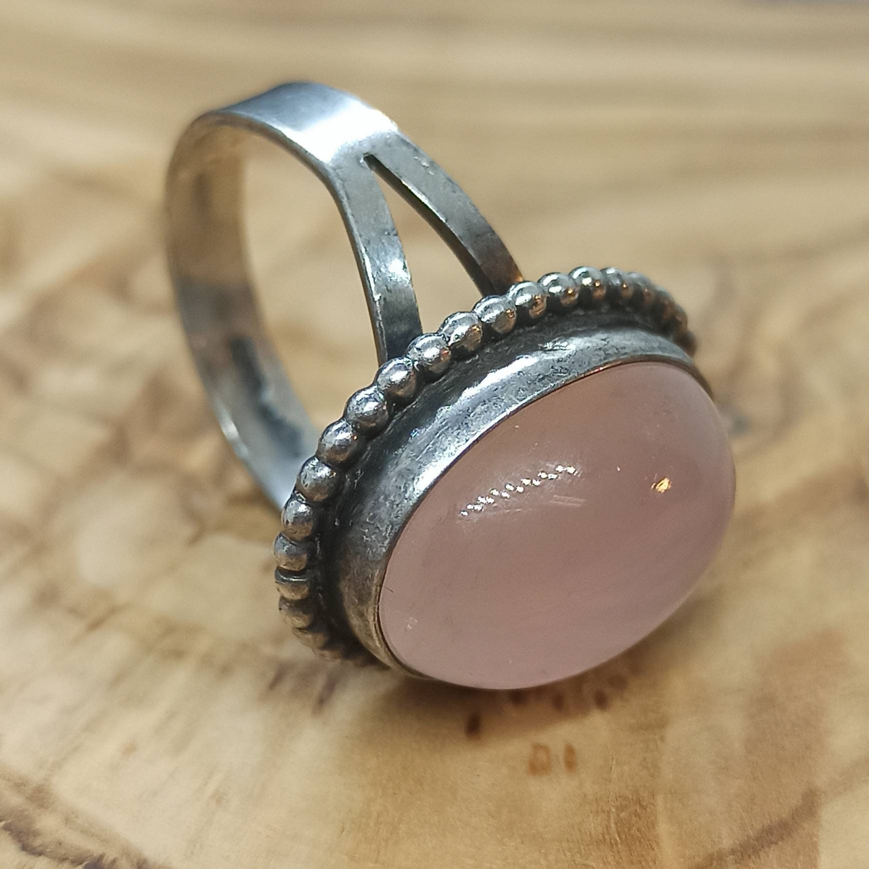 Gemstone Ring 925 Silver Vintage 16.9 Mm Size 53 Gift Classy
