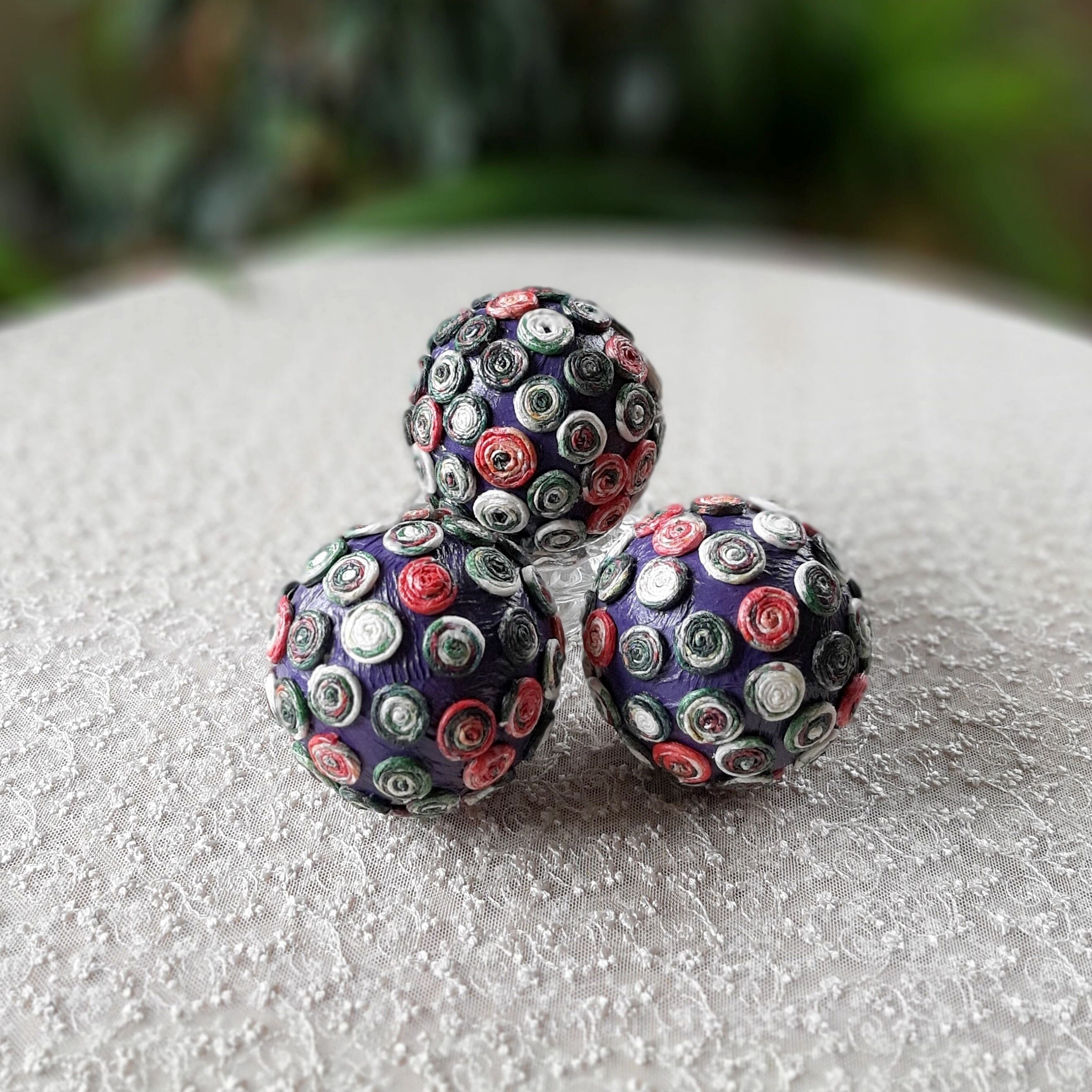 Pink decorative balls for bowl Set of 6 balls for decor Vase Etsy