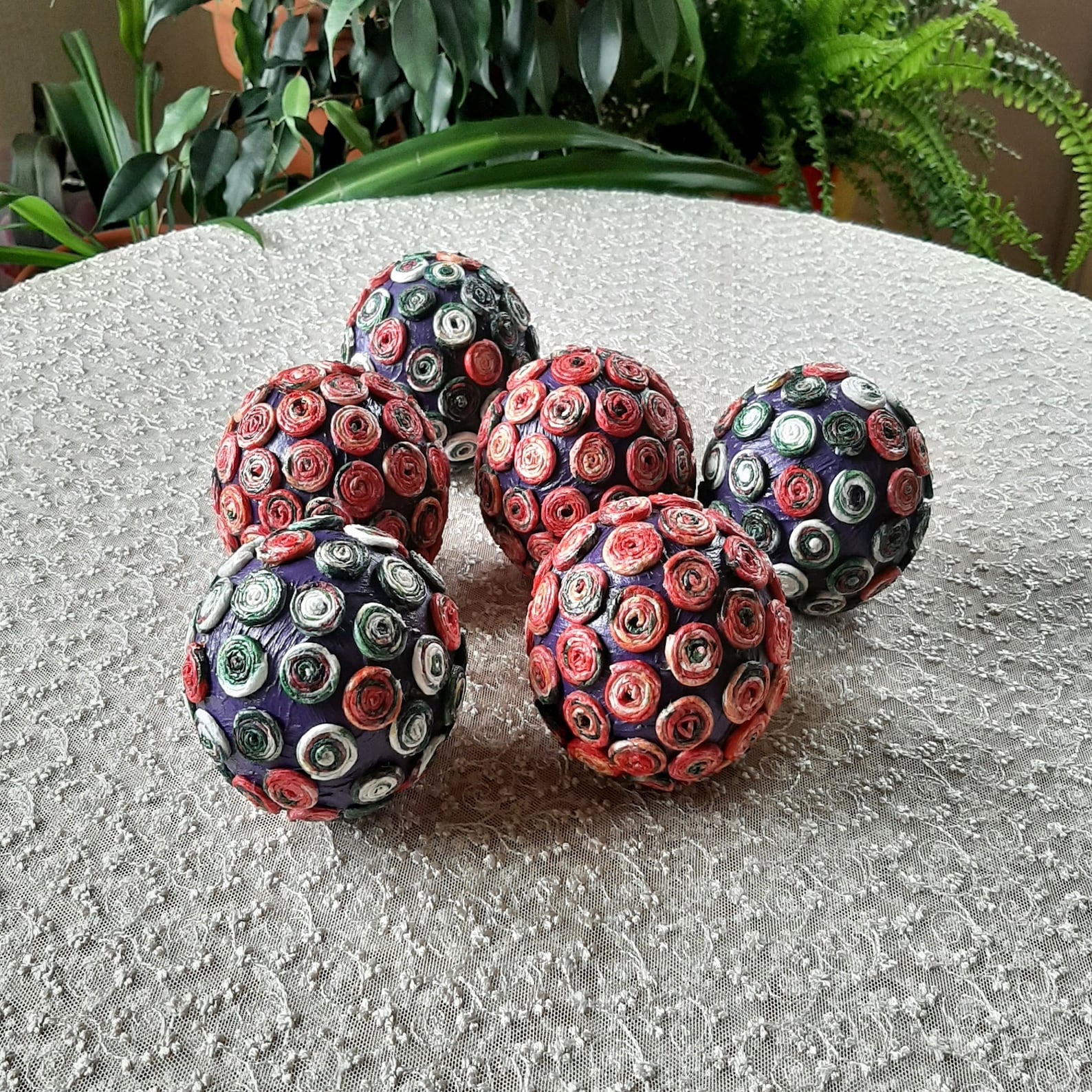 Pink Decorative Balls for Bowl Set of 6 Balls for Decor Vase Etsy