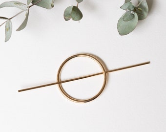 Gold Circle Hair Clip