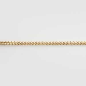 14K Solid Gold Foxtail Chain Necklace | 1mm Width, Adjustable Foxtail Style Italian Chain