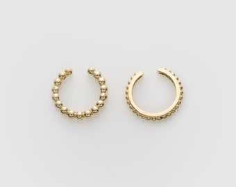 14k Solid Gold Ear Cuffs