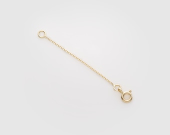 14k Solid Gold Verlängerungskettchen | Verlängerungskettchen für Halskette, Armband und Fußkettchen