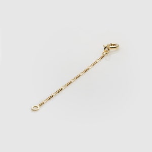 14k Solid Gold Figaro Chain Extender