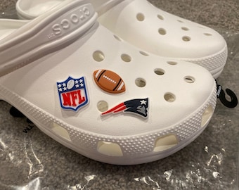 patriots croc charm