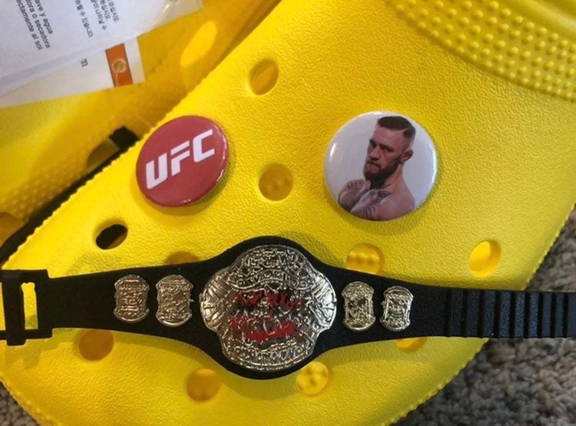 3 Conor McGregor UFC crocs Encantos Etsy