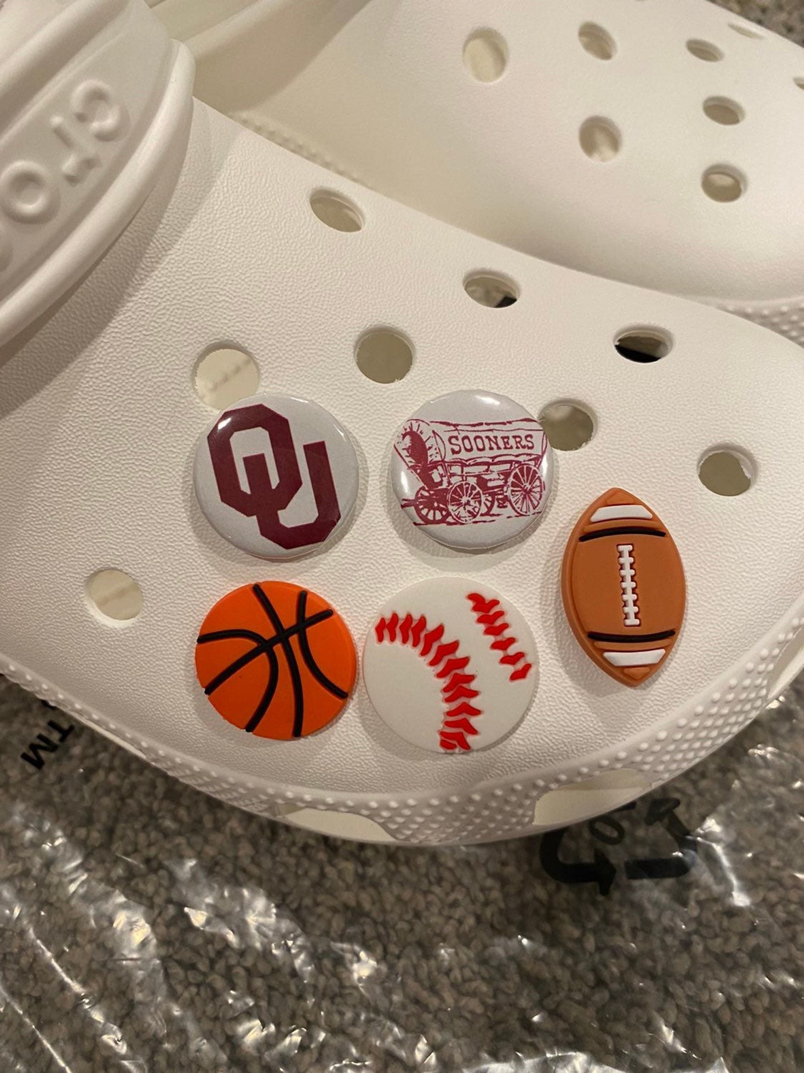5 Oklahoma Sooners Charms for Crocs Etsy