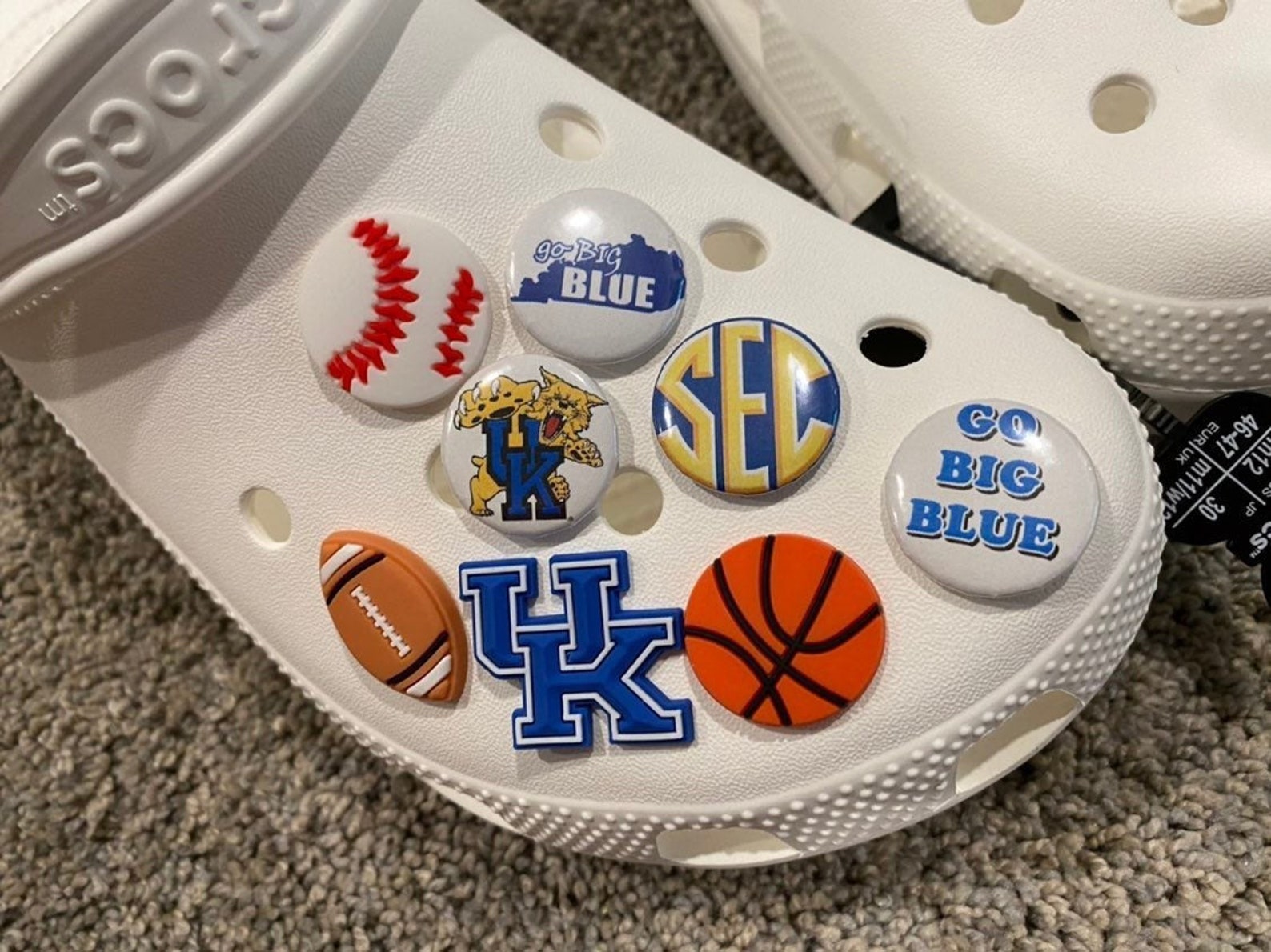 8 UK Kentucky Wildcat charms for Crocs | Etsy