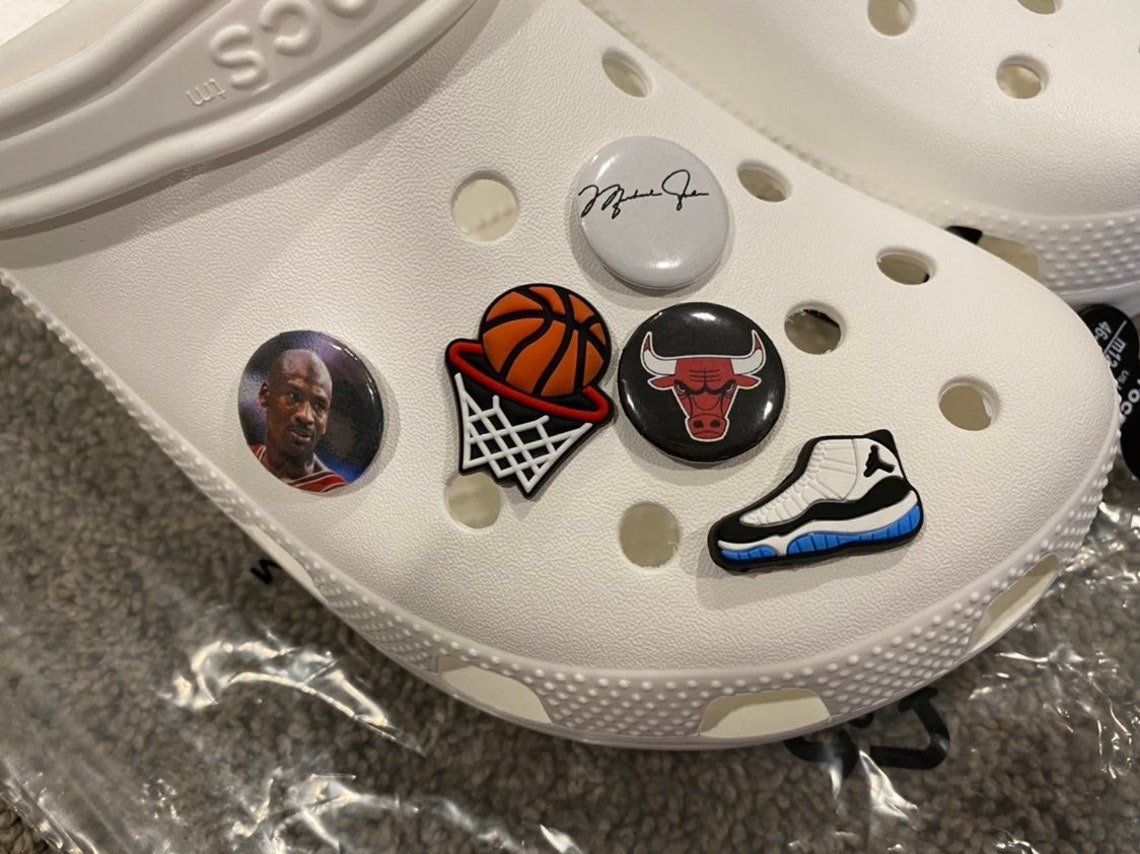 4 Michael Air Jordan Shoe charms Crocs Etsy