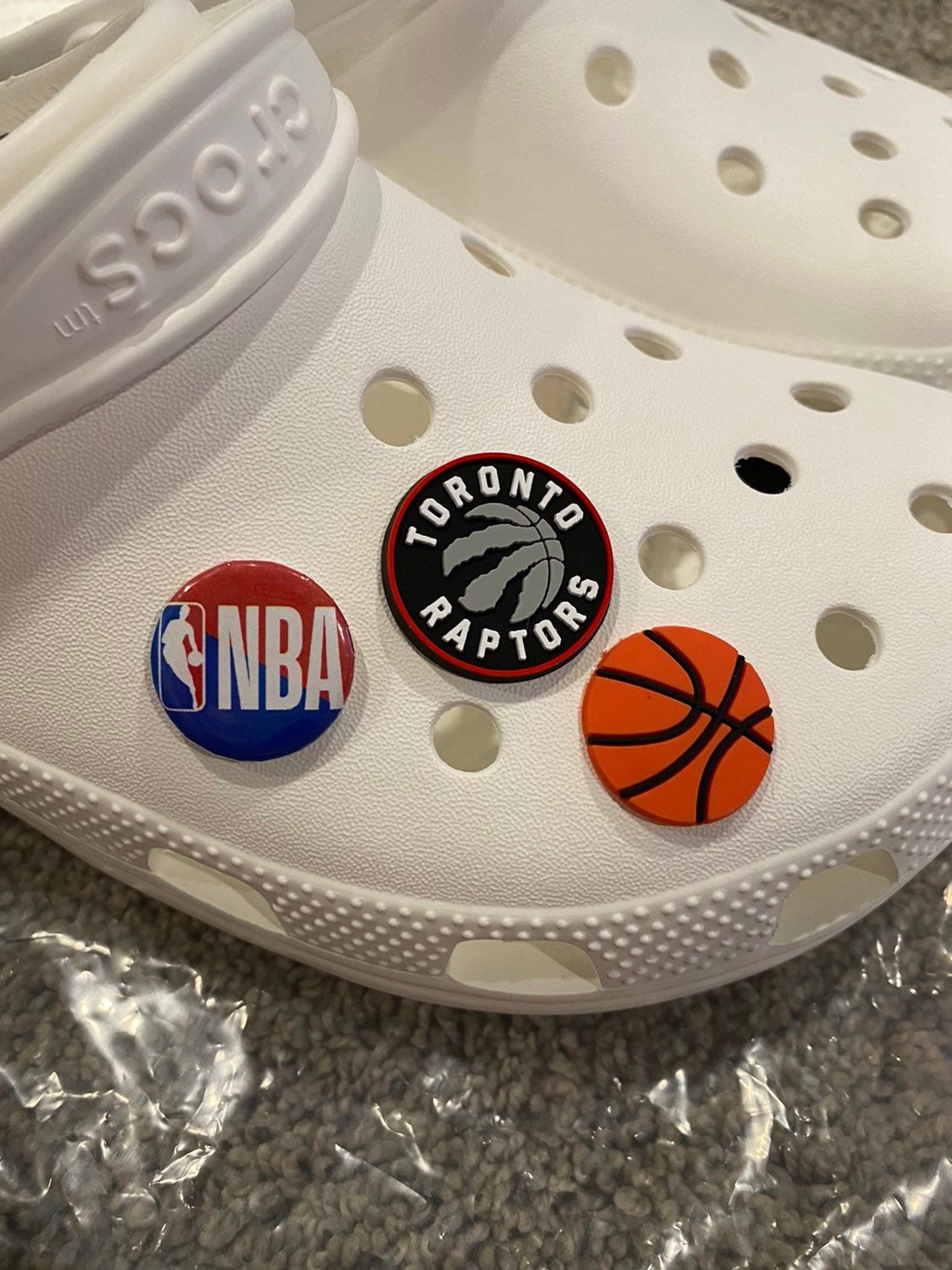 3 Toronto Raptors NBA charms for Crocs Etsy