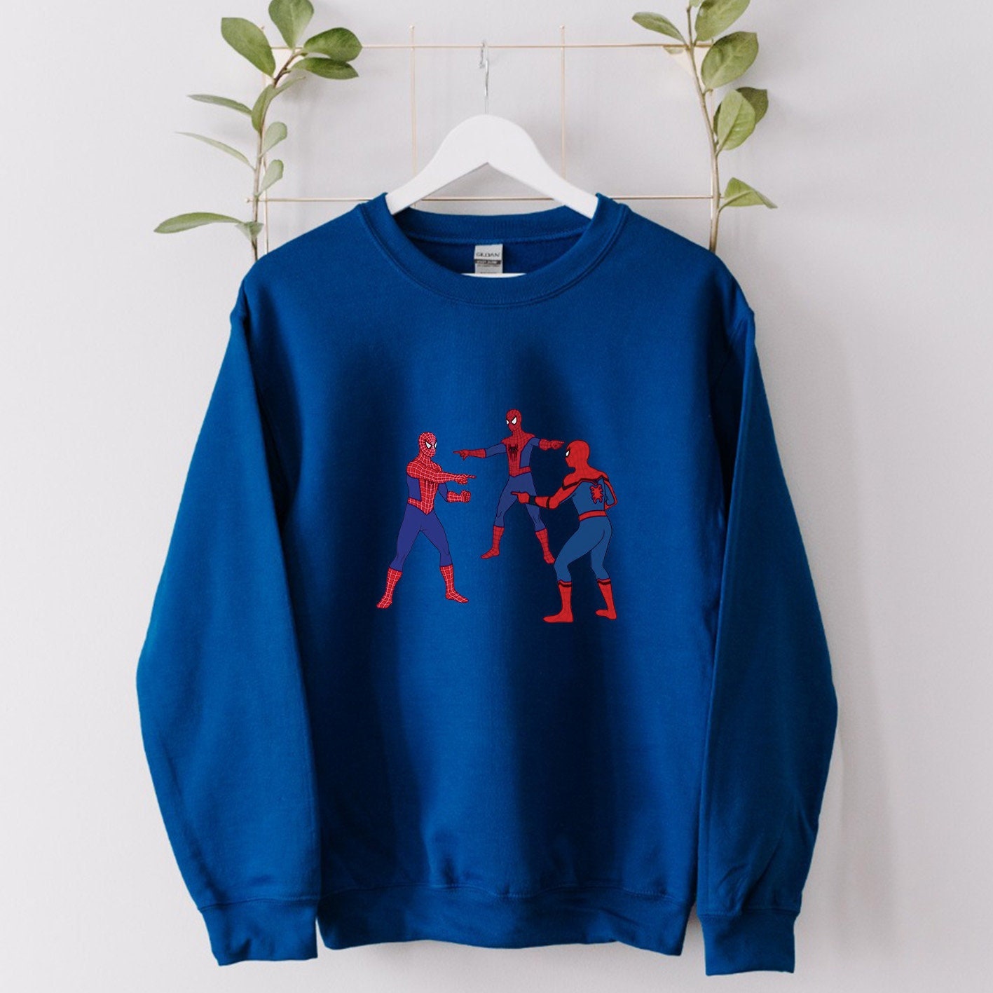 Discover Triple Spiderman Sweatshirt, Peter Parker Jumper, Tom Holland Sweatshirt