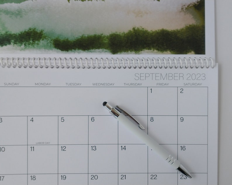 Inspirational Quotes Calendar 2023 Kind and Beautiful 2023 Calendar Inspirational Quote Emerald Etsy