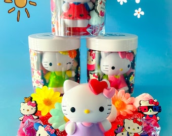 Cute Kitty 8 oz. Inspired Play Dough Sensory Jar, Non-Toxic Play Dough Party Favors, slime jar, adult sensory jar, calm activity, goodie bag