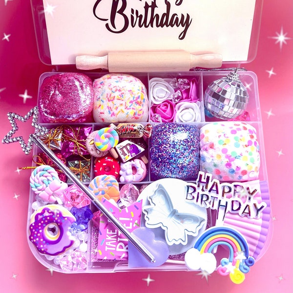Baking Party!, Birthday Play Dough kit, Play Dough Set, Toddler Present, Custom Birthday Gift for Kids,sensory magic kit,Girls Birthday Gift