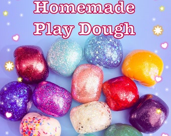 Happy Life Magic Dough, 3 oz. Wrapped Homemade Play dough, Play dough refill, Bulk playdoh, playdoh