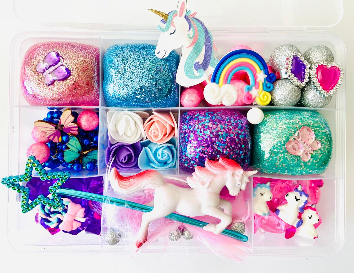 Unicorn Wonderland Play Dough Kit Unicorn Play Dough Kit Etsy Australia