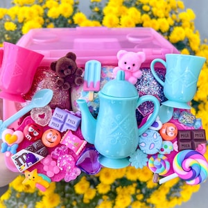 Mitte Teddybär Tee-Party, Weihnachtsgeschenk für Mädchen, Sensorisches Set für Mädchen, Weihnachtsgeschenk für Mädchen