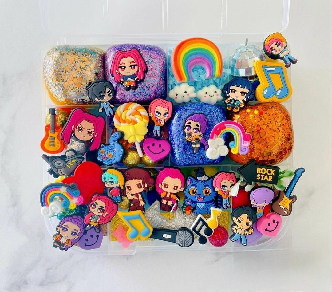 Kpop Sensory Play Dough Kit Full Size, Pop Star Music Activity Box