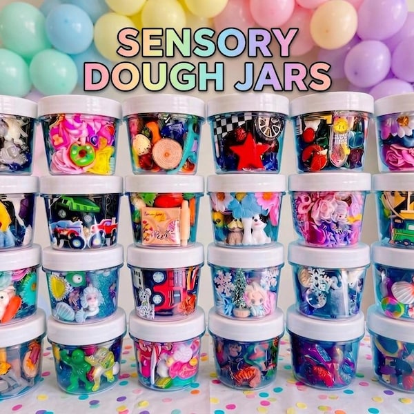 4 oz. Sensory Play Dough Magische Potten, Playdough-kit, cadeau meisjes jongens, feestartikelen, verjaardag goodiebag kleinigheidjes, play doh craft, grabbelton, cadeau
