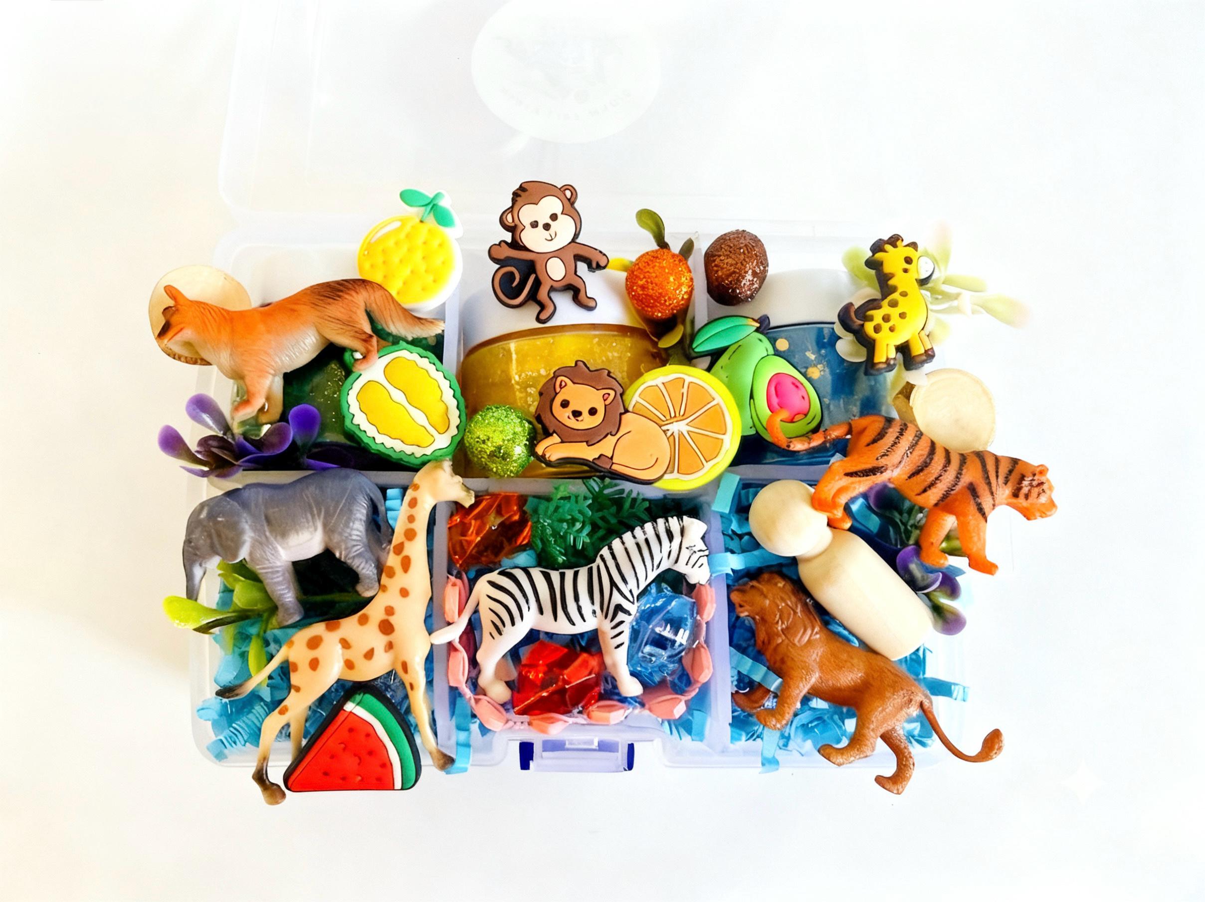 Mid Zoo Sensory Play Dough Kit, Animal Themed Tactile, Non-toxic