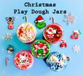 Winter Play Dough Jar: Christmas Holiday Craft, Kids Party Favor