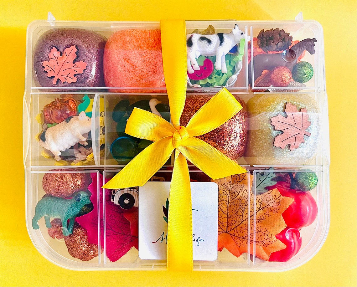Pumpkin Farm Play Dough kit Play Dough kitThanksgiving play image 2