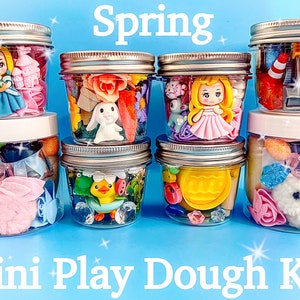 SHIPS  TODAY!,Easter Playdough Kit, Playdoh kit, Play Dough Kit ,sensory bin,Spring Sensory Kit, kids party favors,easter basket stuffers