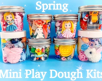 SHIPS  TODAY!,Easter Playdough Kit, Playdoh kit, Play Dough Kit ,sensory bin,Spring Sensory Kit, kids party favors,easter basket stuffers