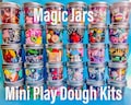 MAGIC Play dough Jars, Play dough kit,Kids Party Favors, Goodie Bags,Birthday Party Favors, Playdoh, Birthday gift for kids, girls boys gift