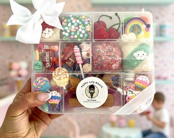 Kit de plastilina con forma de helado, kit de plastilina, kit de plastilina, kit sensorial, kit de plastilina con forma de helado, caja sensorial, regalo para niños, regalo infantil, regalo para niñas