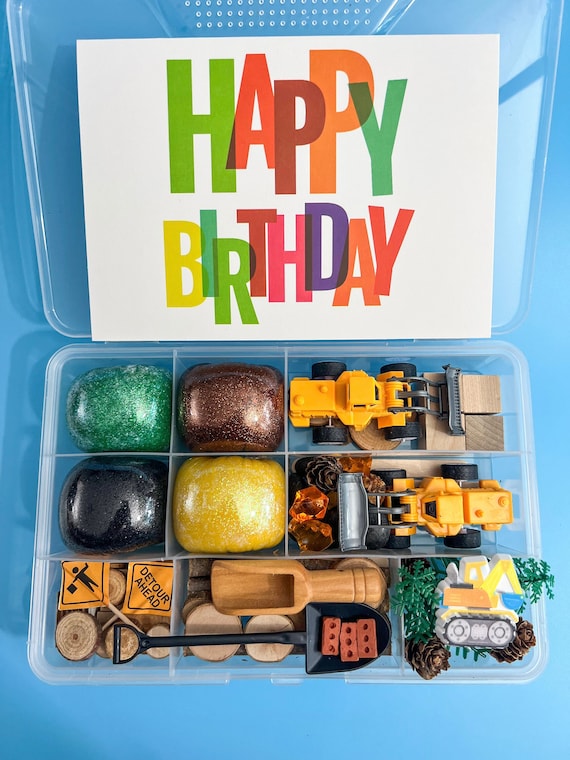 Mid sized Construction Play Dough Kit,play Dough Kit, Playdough Kit,  Playdoh Kit, Play Doh Kit,busy Box, Sensory Kit, Kids Gift,sensory Bin -   Israel