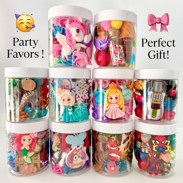 Dough to Go 8 oz.Sensory Jar,Play dough kit,Kids Party Favors,Goodie Bags,Birthday grab bag Doh toddler gift activity 3 4 5 6 girl boy slime