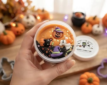 Halloween Play Dough Kit, Spooky Sensory Activity, Party Favor (5oz)