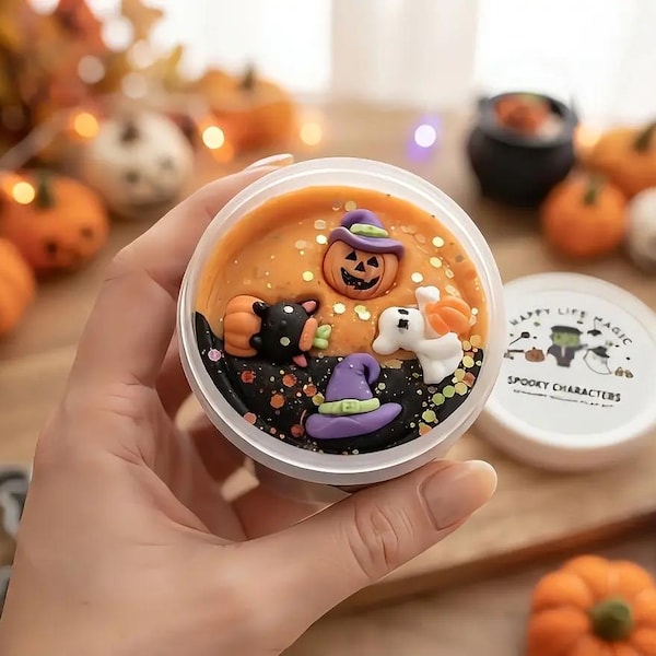 ハロウィン粘土キット、不気味な感覚遊び、パーティーグッズ（5オンス）