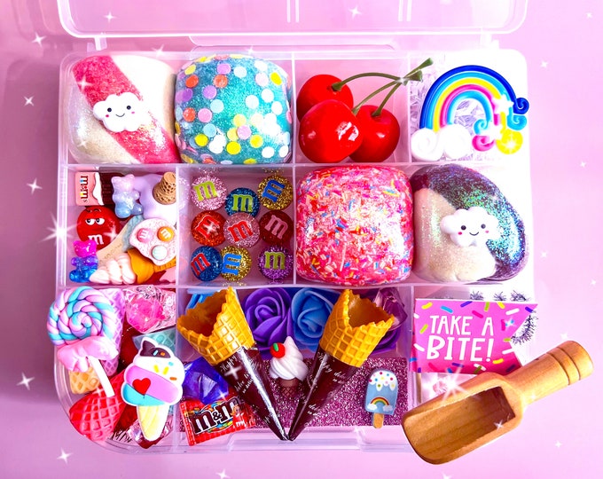 Ice Cream Play Dough Kit, Ice Cream Playdough Kit, Ice Cream Sensory
