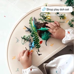 Dinosaur Sensory Play Dough Kit Full Size | Dino Habitat Box for Boys Girl Boys Birthday Gift,Sensory stress relief, playdoh Playdough Set image 3